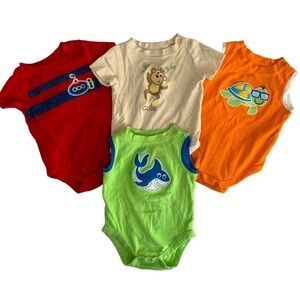 Garanimals Onesies Monkey, Submarine, Turtle & Whale
